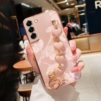 ราคา YBD เกาหลีขนาดเล็กสดสไตล์เคสโทรศัพท์สําหรับ Samsung Galaxy S22 S23 Plus S22 + S23 + S22FE S23FE S22 S23 Ultra สวย Bauhinia ดอกไม้รูปแบบ Love สร้อยข้อมือสร้อยข้อมือสร้อยข้อมือสร้อยข้อมือ (40612847802)