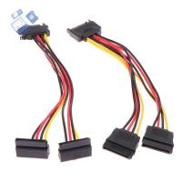 ราคา [BBNZ]1pc 20 ซม.Sata สายไฟสําหรับ HDD SSD ฮาร์ดดิสก์ SATA Power Y Splitter Cable 15 พินชายคู่ 15 พินหญิงสายไฟ EON (28864270263)