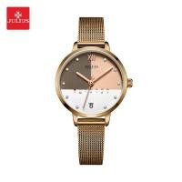 ราคา Julius นาฬิกาข้อมือผู้หญิง JA-1100 E สายสแตนเลส หน้าปัดกลมแบรนด์เกาหลี แฟชั่นฮิตของแท้ (2174298102)
