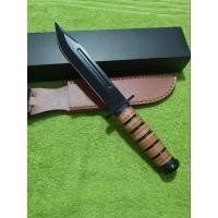 ราคา อุปกรณ์พกพาเดินป่ามีดพก มีดเดินป่า KA-BAR KNIVES (USMC)พร้อมชองหนัง มีดพกเดินป่า (26780547569)
