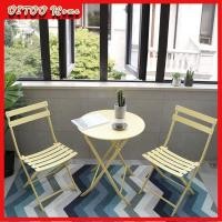 ราคา ชุดโต๊ะสนาม พร้อมเก้าอี้พับ 2 ตัว หลากสี ใช้กลางแจ้ง ผลิตภัณฑ์โลหะ (29089550934)