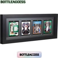 ราคา BOTTLEACCESS Champion Card Rack, Exhibist Wood Trading Cards Display Frame, 4Grids Wall Mounted Football and Basketball Photo Frames (42913485297)