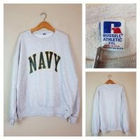 ราคา RUSSELL ATHLETIC NAVY Sweatshirt Made in USA (27277022825)