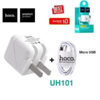 ราคา Hoco Charger Set Micro USB Cable สายชาร์จ พร้อมปลั๊ก รุ่น UH101 (สีขาว) (432419029)