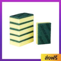 ราคา 6ชิ้น ฟองน้ำล้างจาน Scotch-Brite 3M ขัดสะอาด ทนทาน - แผ่นใยขัด (24656418728)
