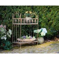 ราคา old french country retro wrought iron green wrought iron Two layers ชั้นวางของเหล็กดัดสไตล์วินเทจ (22953763737)