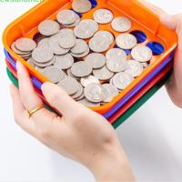ราคา Newsandthen 1 ชุดถาดคัดแยกเหรียญรหัสสี 4 ถาด, ถาดคัดแยกเหรียญสีและเคาน์เตอร์เหรียญสําหรับการเรียงลําดับเหรียญ Nice (41878633832)
