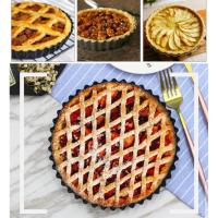 ราคา YUKABANถาดอบพาย​ พิมพ์อบพาย non stick teflon ถาดอบพิซซ่า ขนาด22*3.5ซม24*3.3ซมและ26*3ซม. ขอบหยัก​ กลม (4969767619)