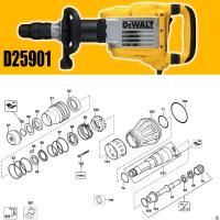 ราคา DEWALT D25901 อะไหล่ สกัดไฟฟ้า D25901K (40665051027)