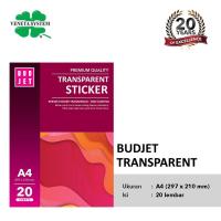 ราคา Budjet Transparent Sticker / A4 กระดาษสติ๊กเกอร์ใสใสใส เนื้อหา 20 (13039115492)