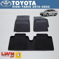 ราคา ผ้ายางปูพื้นรถเข้ารูปเกรด Premium รุ่น Toyota VIOS-YARIS 2013-2022 เข้าชุด ขอบยกสูงกันน้ำหก มีรับประกันทุกชิ้น (16522983939)