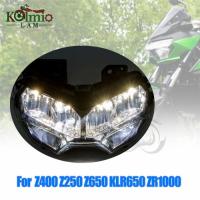 ราคา Fit for Kawasaki Z250 Z650 Z400 Z900 KLR650 ZR1000 H2 Motorcycle Headlight Headlamp Assembly LED He (42977751667)