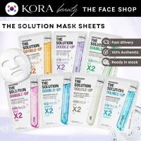 ราคา The Face Shop The Solution Double Up Sheet Mask | ไฮเดรติ้ง ไบรท์เทนนิ่ง เฟิร์มมิ่ง แคร์ (47004423934)
