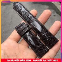ราคา [หนังแท้] สายนาฬิกาหนังนกกระจอกเทศขนาดแนวนอนสีน้ําตาลเข้มทุกขนาดสําหรับผู้ชาย (ซับหนังวัวด้านใน) [ฟรีสลักหัวเข็มขัดเครื่องมือเปลี่ยน] (47456117761)