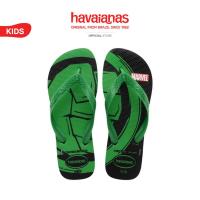 ราคา HAVAIANAS รองเท้าแตะเด็ก Kids Top Marvel Logomania Flip Flops BLACK/GREEN 41469535579K_U4BLGR (25132143959)