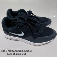ราคา รองเท้าเด็ก ไนกี้ AIR MAX แท้100% สีดำสวยๆค่ะไซส์ US 5.5 UK 3 EUR 36 22.5CM (24209157366)