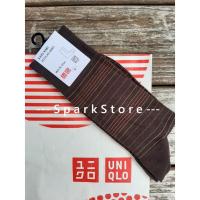 ราคา [ใหม่][ใหม่] Uniqlo Regular Socks สีน้ําตาลลายทางไล่โทนสี (41374571625)