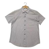 ราคา TAKEO KIKICHI เสื้อเชิ้ตแขนสั้น White Dobby Stripe Short Shirt (25768035426)