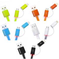 ราคา Remax AURORA Cable สายชาร์จ 2 in 1 สำหรับ Android / iPhone แท้ 100% (1084040453)