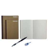 ราคา สมุดโน้ตเย็บด้าย สมุดปกคราฟท์ —A5/ตัด8 • เส้นตาราง/เส้นกริด (11377718737)