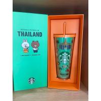 ราคา Starbucks + Line Friends แก้วน้ำ Browns & Friends in Thailand Cold Cup 24oz. (25407986907)