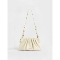 ราคา New กระเป๋าสะพายข้าง CHARLES & KEITH Aviary Beaded Handle Shoulder Bag (51353852705)