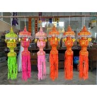 ราคา จัดส่งฟรี : โคมร่มผ้าล้านนา เนื้อผ้าโทเรลายไทย (23386111209)