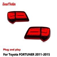 ราคา Car LED Tail Light Accessories For Toyota FORTUNER 2011-2016 Auto Rear Fog DRL Brake Turn Signal La (49903311120)