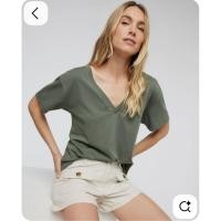 ราคา เสื้อแบรนด์ Mango ผ้าฝ้าย organic 100% (40652003851)