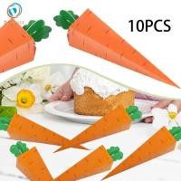 ราคา [Dovewill] 10 ชิ้นกล่องขนมแครอทรูปกล่องรักษาที่ไม่ซ้ํากันที่เก็บของขวัญสําหรับ Goodies Snack (40928685103)