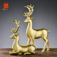 ราคา Homyl1 ตุ๊กตาเรซิ่น รูปกวางเอลก์ สําหรับตกแต่งโต๊ะ 2 ชิ้น ครื่องประดับกวาง, ตกแต่งตู้ไวน์, ห้องนอนศึกษาตู้ทีวี, ของขวัญขึ้นบ้านใหม่ (3864553085)