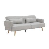 ราคา INDEX LIVING MALL โซฟาผ้าปรับนอน 3 ที่นั่ง รุ่นฮานะ - สีเทา (28909415284)