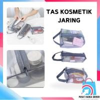 ราคา PHG - Travel Make Up Bag Organizer Zipper Cosmetic Wallet Square Travel Cosmetic Bag Transparent Mesh โพลีเอสเตอร์ PouchTravel Wash Bag Cosmetic Bag Zipper Makeup Bag Skin Care Storage (44426532763)