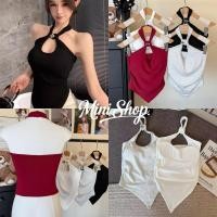 ราคา Mini shopพร้อมส่ง(FY10175)เสื้อคล้องคอ เว้าอกแต่งอะไหล่หัวใจ เสริมฟองน้ำ ชายเหลี่ยมเข้ารูป เสื้อครอปคล้องคอ ใส่สบาย (50656647639)