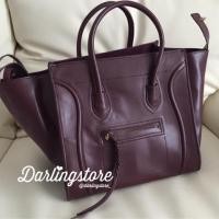 ราคา Celine phantom luggage(burgundy) (4589823)