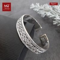 ราคา MT กำไลเงินแท้ ลายถัก ลายสาน หน้ากว้าง 1.3 ซม ข้อมือ 16 17 18 ซม Bangle (sbg407) MT Jewelry มณีธารา (7100209965)