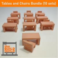 ราคา โมเดลโต๊ะเก้าอี้ทำงาน/นักเรียนจำลอง Tables and Chairs(10 SETS)/Miniature/Diorama/28mm Heroic Scale/terrain, wargaming (23577940942)