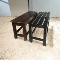 ราคา ม้ายาวไม้สัก สีโอ๊ค ขนาด 100*35สูง 45 cm. เก้าอี้สนาม (3938385097)