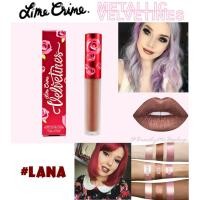 ราคา Lime Crime Metallic Velvetines Lipstick #LANA (362332287)
