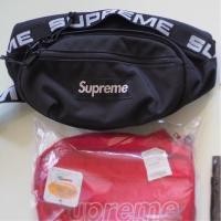 ราคา [USED] Supreme waist bag ss18 [Black] (1587663568)