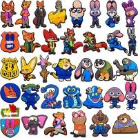 ราคา จี้ประดับรองเท้า The Fox and the Rabbit Police Officer สำหรับตกแต่งรองเท้าแตะและรองเท้าหัดเดิน เป็นของขวัญสำหรับเพื่อน (46803286812)