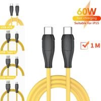 ราคา 1m TPE 60W Fast สายชาร์จ PD20W Type-C Fast Charging Data สายไฟ 2.4A USB C Micro สําหรับ Andriod (24785955750)