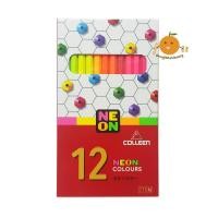 ราคา สีไม้ Colleen คอลลีน สะท้อนแสง 12 สี (Neon Colours 775N) (1236471493)