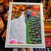 ราคา กรอบรูป นกยูง ภาพนกยูง พระจันทร์ นกยูงคู่ รูปนกยูง เสริมฮวงจุ้ย รูปภาพนกยูง นกยูงเสริมฮวงจุ้ย การเงิน งาน ความรัก โชคดี (22681996721)