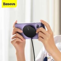ราคา ❤ Baseus 15วัตต์แม่เหล็กชาร์จไร้สายได้อย่างรวดเร็ว Qi แผ่นชาร์จไร้สายสำหรับ Iphone 14 13 12 11 (41756572206)