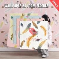 ราคา หรูหรา 3D โฟม Feather วอลเปเปอร์ติดผนังตกแต่งผนัง 70 x 70 ซม. (29031998156)