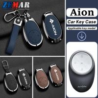 ราคา Aion สังกะสีอัลลอยด์กุญแจรถกรณีหนังสมาร์ท Key Case Protector รถ KeyChain พวงกุญแจแฟชั่น Accessorie สําหรับ GAC Aion Y Plus V ut 2025 (43474438521)