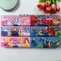 ราคา 880 กล่องปากกาพลาสติกแม่เหล็กสองด้านพร้อมกบเหลาดินสอที่สะดวกรูปเจ้าหญิงซูเปอร์แมนรูปทรงสุ่ม (43063536666)