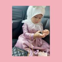 ราคา ชุดเดีสออกงานเด็ก 1ขวบ สีชมพุ (18475401377)