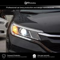 ราคา AKD Head Lamp For Honda CR-V Headlights 2012-2015 CRV DRL H7 LED Bi Xenon Bulb Assembly upgrade Dyn (44954651620)